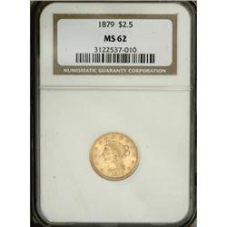 1879 $2 1/2 MS62 NGC