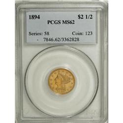 1894 $2 1/2 MS62 PCGS