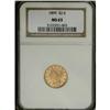 Image 1 : 1899 $2 1/2 MS63 NGC