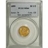 Image 1 : 1899 $2 1/2 MS64 PCGS