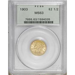 1903 $2 1/2 MS63 PCGS
