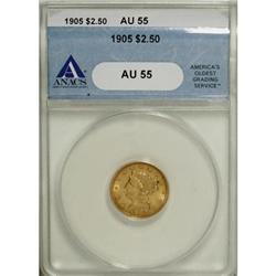 1905 $2 1/2 AU55 ANACS