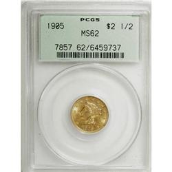 1905 $2 1/2 MS62 PCGS