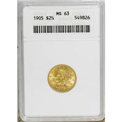 1905 $2 1/2 MS63 ANACS