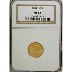1907 $2 1/2 MS62 NGC