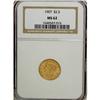 1907 $2 1/2 MS62 NGC