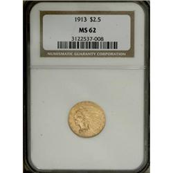 1913 $2 1/2 MS62 NGC