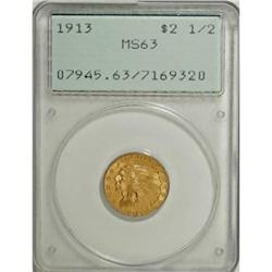 1913 $2 1/2 MS63 PCGS