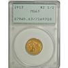 1913 $2 1/2 MS63 PCGS