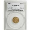 1914 $2 1/2 AU58 PCGS