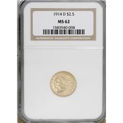 1914-D $2 1/2 MS62 NGC