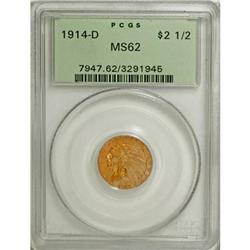 1914-D $2 1/2 MS62 PCGS