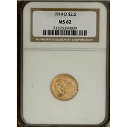 1914-D $2 1/2 MS62 NGC
