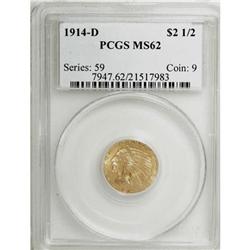 1914-D $2 1/2 MS62 PCGS