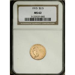 1915 $2 1/2 MS62 NGC