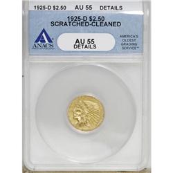 1925-D $2 1/2 AU55 ANACS