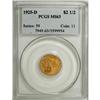 1925-D $2 1/2 MS63 PCGS