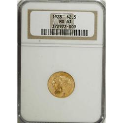1928 $2 1/2 MS63 NGC