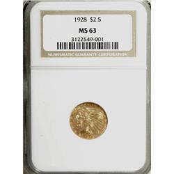 1928 $2 1/2 MS63 NGC