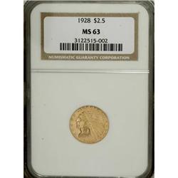 1928 $2 1/2 MS63 NGC