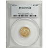 Image 1 : 1929 $2 1/2 MS64 PCGS