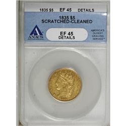 1835 $5 XF45 ANACS