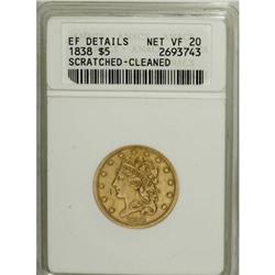 1838 $5 VF20 ANACS