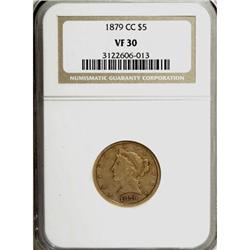 1879-CC $5 VF30 NGC