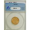 Image 1 : 1881 $5 MS61 ANACS