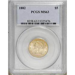 1882 $5 MS63 PCGS