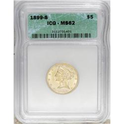 1899-S $5 MS62 ICG