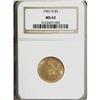 1907-D $5 MS62 NGC