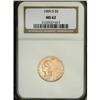 Image 1 : 1909-D $5 MS62 NGC