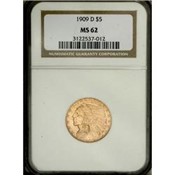 1909-D $5 MS62 NGC
