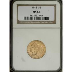 1912 $5 MS61 NGC