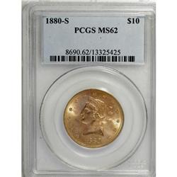 1880-S $10 MS62 PCGS