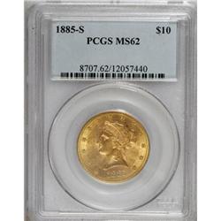 1885-S $10 MS62 PCGS