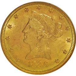 1886-S $10 MS62 NGC