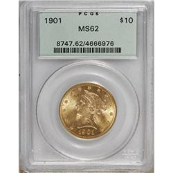1901 $10 MS62 PCGS