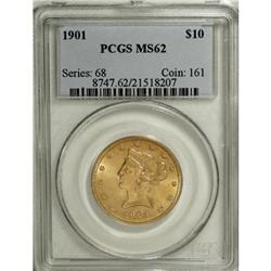 1901 $10 MS62 PCGS