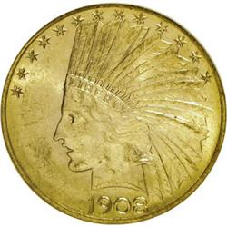 1908-D $10 Motto MS61 NGC