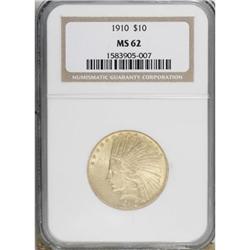 1910 $10 MS62 NGC