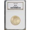 Image 1 : 1910 $10 MS62 NGC