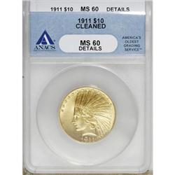 1911 $10 MS60 ANACS