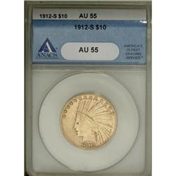 1912-S $10 AU55 ANACS