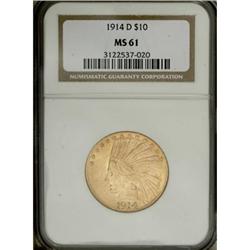 1914-D $10 MS61 NGC