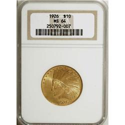 1926 $10 MS64 NGC
