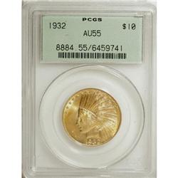 1932 $10 AU55 PCGS