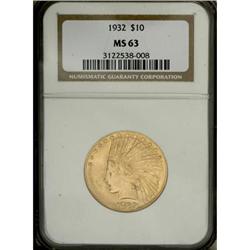 1932 $10 MS63 NGC