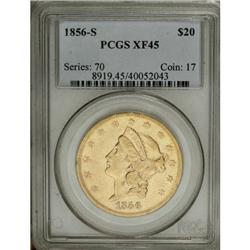 1856-S $20 XF45 PCGS